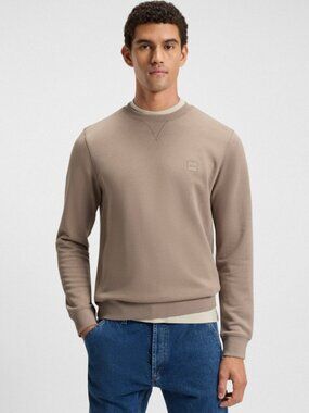 NWT New Hugo Boss Sweater Westart Taupe Made In Portugal Size M